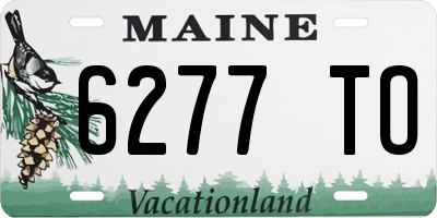 ME license plate 6277TO