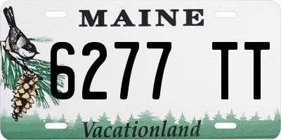 ME license plate 6277TT