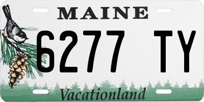 ME license plate 6277TY