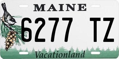 ME license plate 6277TZ