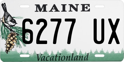 ME license plate 6277UX