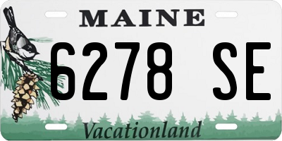 ME license plate 6278SE