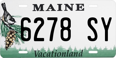 ME license plate 6278SY
