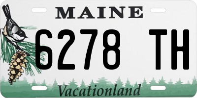 ME license plate 6278TH