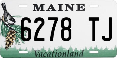 ME license plate 6278TJ