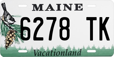ME license plate 6278TK