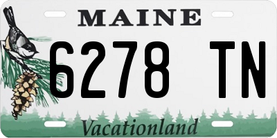 ME license plate 6278TN