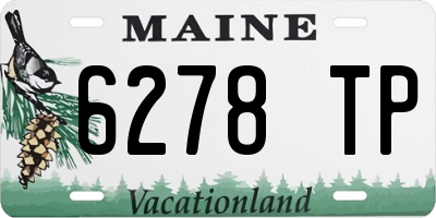 ME license plate 6278TP