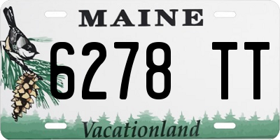 ME license plate 6278TT