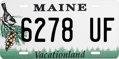 ME license plate 6278UF