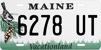 ME license plate 6278UT