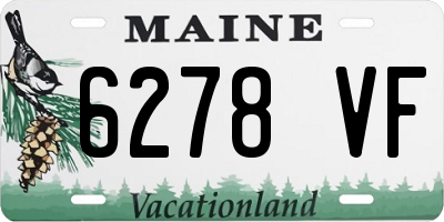 ME license plate 6278VF