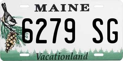 ME license plate 6279SG