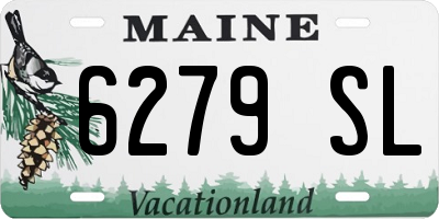ME license plate 6279SL