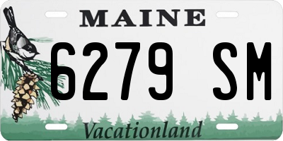 ME license plate 6279SM