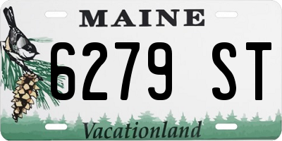 ME license plate 6279ST