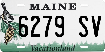 ME license plate 6279SV