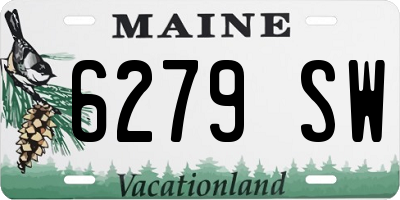 ME license plate 6279SW