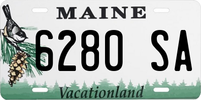 ME license plate 6280SA