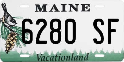 ME license plate 6280SF