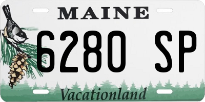 ME license plate 6280SP