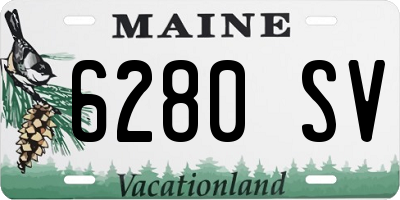 ME license plate 6280SV
