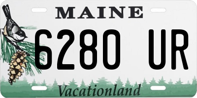 ME license plate 6280UR