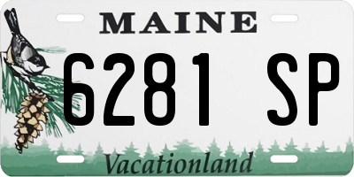 ME license plate 6281SP