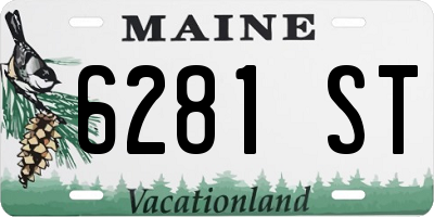 ME license plate 6281ST