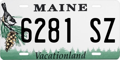 ME license plate 6281SZ