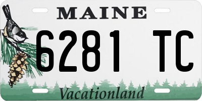 ME license plate 6281TC