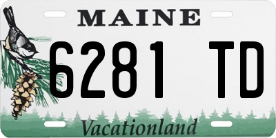 ME license plate 6281TD