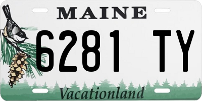 ME license plate 6281TY