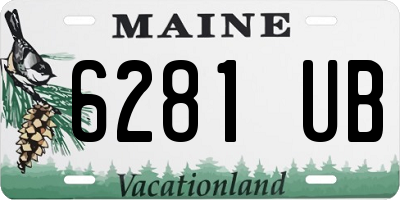 ME license plate 6281UB