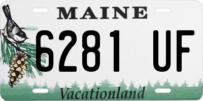 ME license plate 6281UF