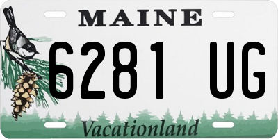 ME license plate 6281UG