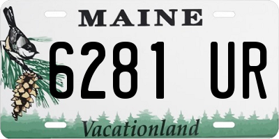 ME license plate 6281UR