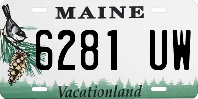 ME license plate 6281UW