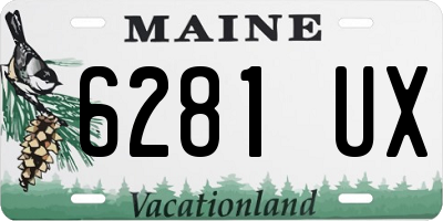 ME license plate 6281UX