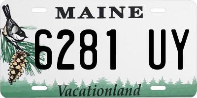 ME license plate 6281UY