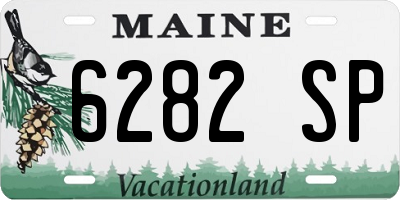 ME license plate 6282SP