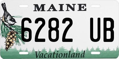 ME license plate 6282UB