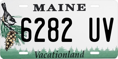 ME license plate 6282UV