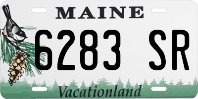 ME license plate 6283SR