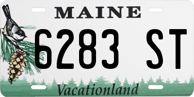ME license plate 6283ST