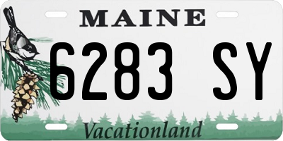 ME license plate 6283SY