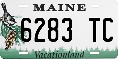 ME license plate 6283TC