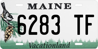 ME license plate 6283TF