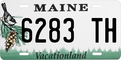 ME license plate 6283TH