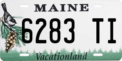ME license plate 6283TI